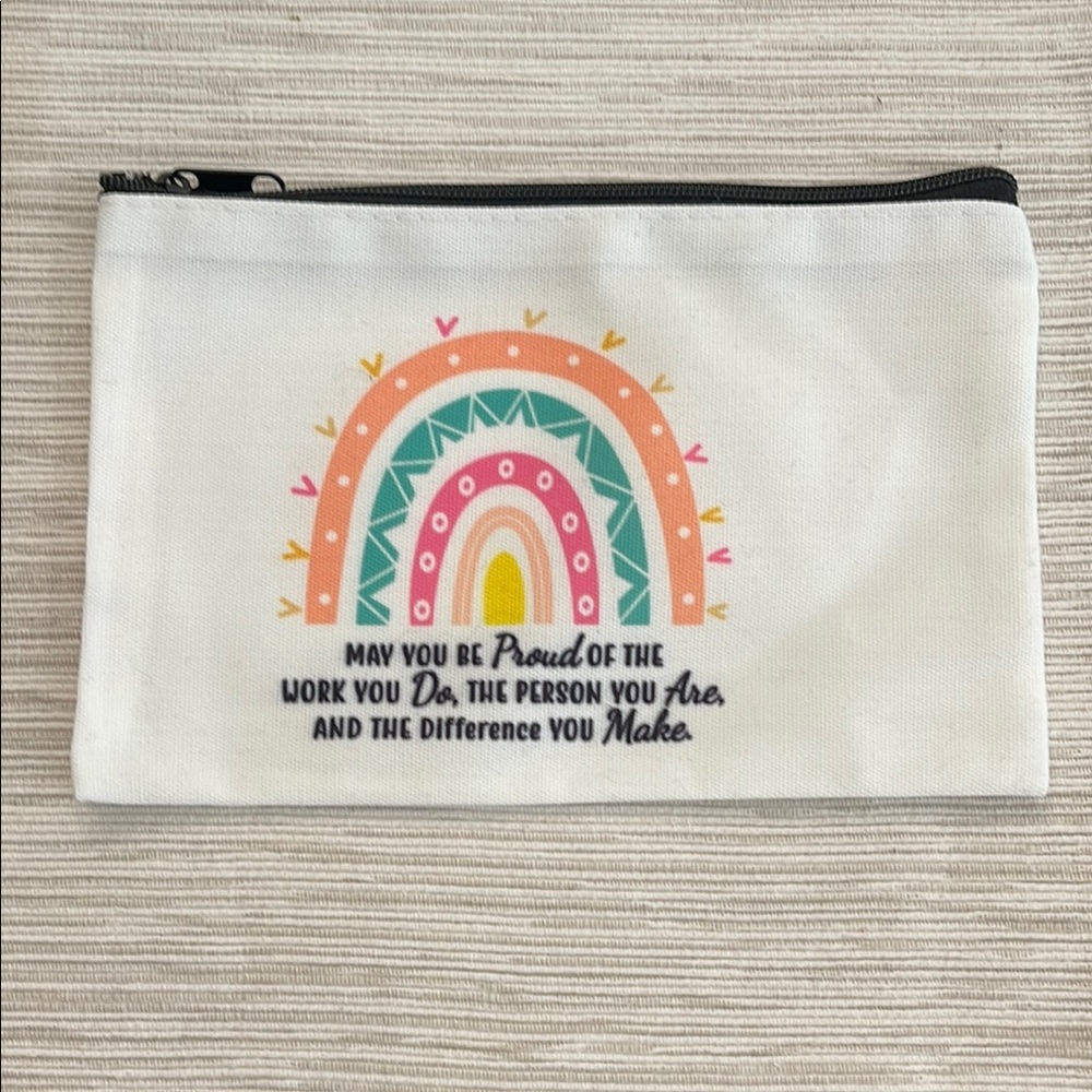 Colorful Rainbow Canvas Pouch